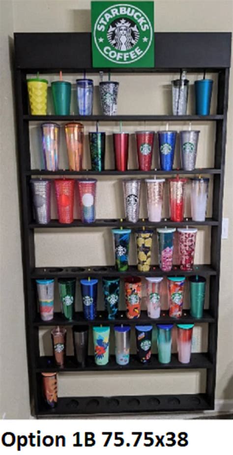 Starbucks Tumbler Cup Cold Cup Holder Rack Shelf Display - Etsy