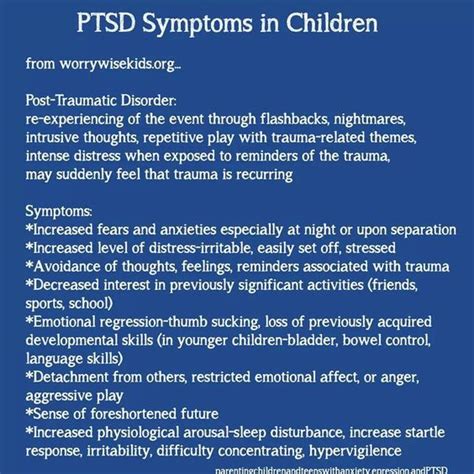 Ptsd, Ptsd symptoms and Children on Pinterest