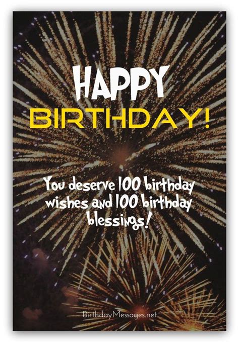 100th Birthday Wishes - Page 2 | Birthday wishes quotes, Birthday messages, Spiritual birthday ...