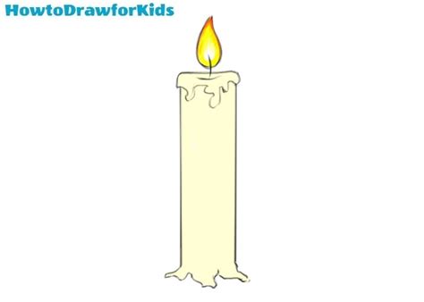 How to Draw a Candle for Kids | How to Draw for Kids