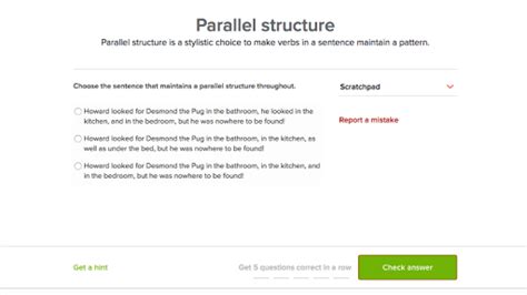 Parallel Structure Exercise 2 Worksheet Answers – Online degrees