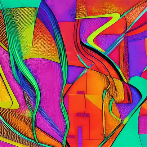 Abstract Colorful Lines Graphic · Creative Fabrica