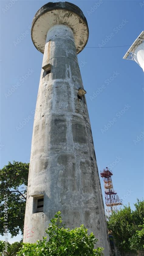 Middle lighthouse, Cape San Agustin, Davao Oriental Stock Photo | Adobe ...