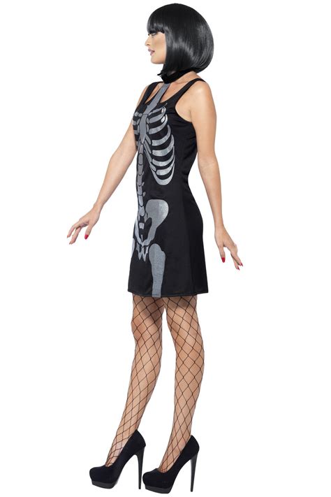 Smiffys Mens Womens Skeleton Spooky Bones New Halloween Fancy Dress Costumes | eBay