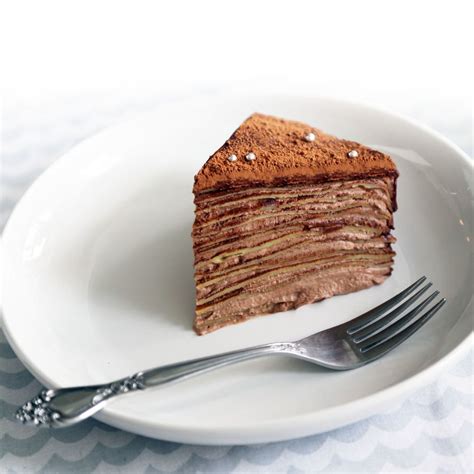 Chocolate Rum Mille Crepe Cake | Crepe cake, Melbourne food, Mille crepe