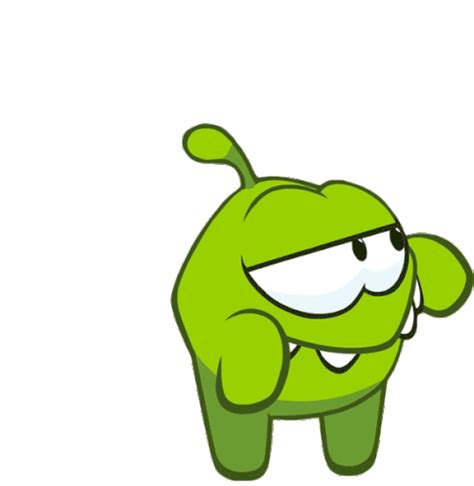 Scared Om Nom Sticker - Scared Om Nom Om Nom And Cut The Rope ...