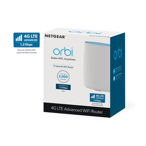 Orbi LBR20: 4G LTE Tri-band WiFi Router | Expandable Mesh WiFi | NETGEAR