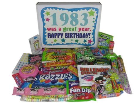 '80s Retro Nostalgic Candy Decade 30th Birthday Gift Box: Born 1983: Amazon.com: Grocer… | 50 ...