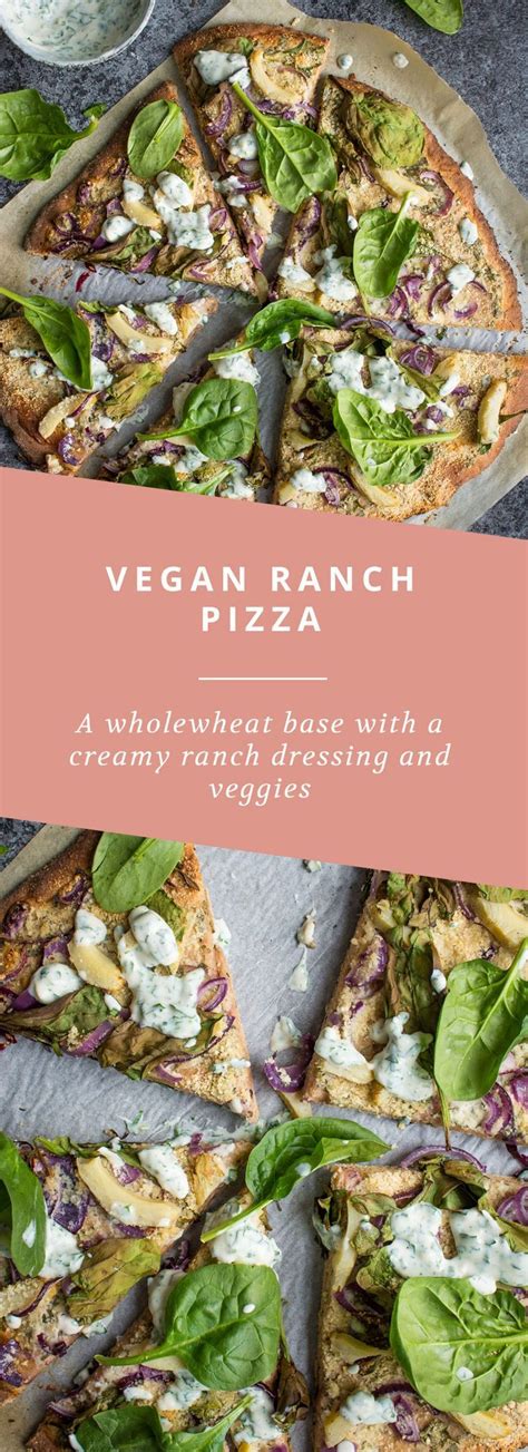 Vegan Ranch Pizza | Lauren Caris Cooks | Recipe | Vegan ranch, Vegan ...