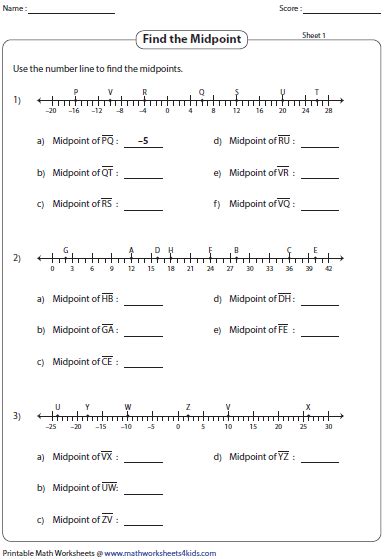 36 Distance And Midpoint Worksheet - support worksheet