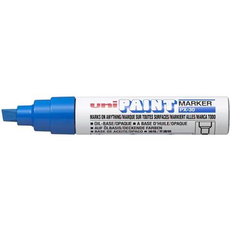 BLUE - UNI PAINT MARKER 4.0MM BROAD CHISEL TIP - Picasso Art & Craft