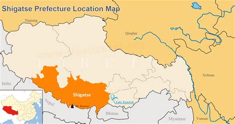 Shigate Map, Map of Shigatse Tibet, Shigate Precture and Travel Maps ...