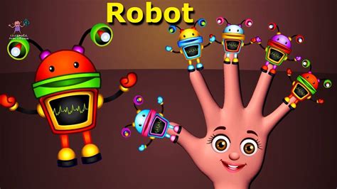 Robot Finger Family Song | Robot Cartoon Singing Finger Family Song for Children Babies - YouTube