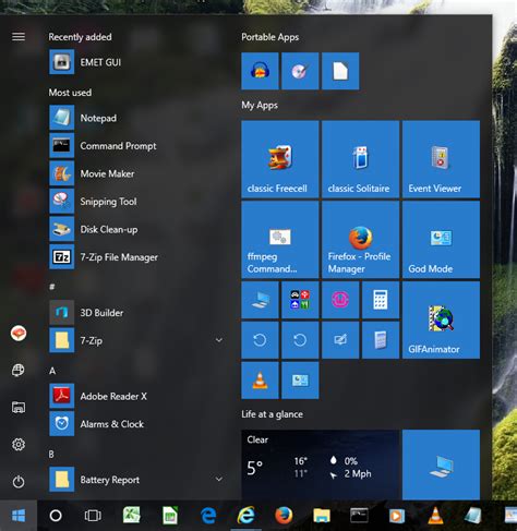 Start Menu default showing all apps? - Windows 10 Forums