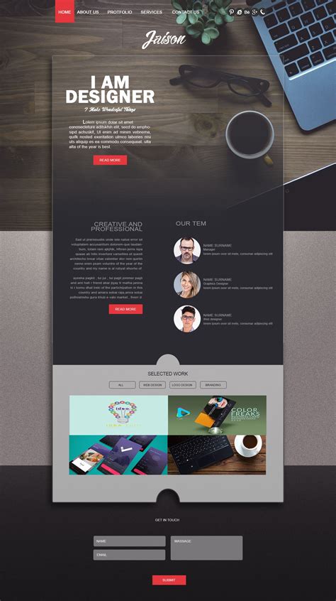 Creative WebPage Design | Website & App Templates ~ Creative Market