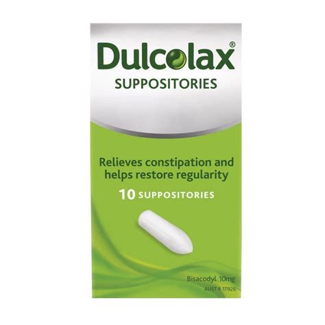 Dulcolax 10Mg Suppositories 10 - Durolax Bisacodyl Suppositories 10Mg ...