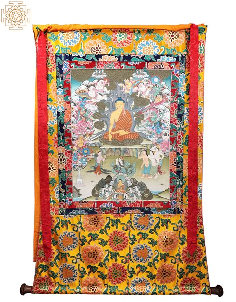 Temptation of Buddha by Mara (Tibetan Buddhist) | Exotic India Art