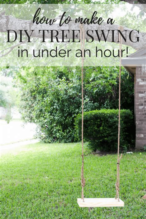 How to Make a DIY Tree Swing - Love & Renovations