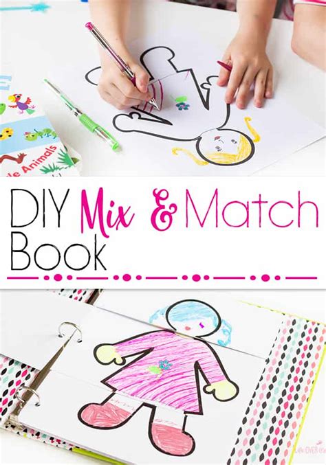 How to Make a DIY Mix & Match Book Kids Will Love - Life Over Cs