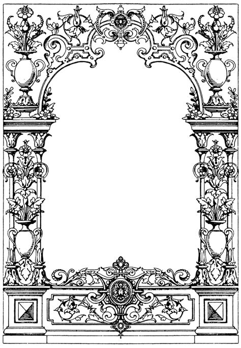 Border Typographical Frame | ClipArt ETC