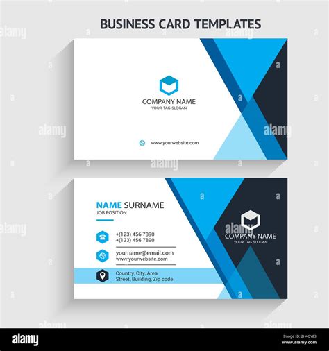 Creative and Modern Business Card Template. Stationery Design, Flat Design, Print Template ...