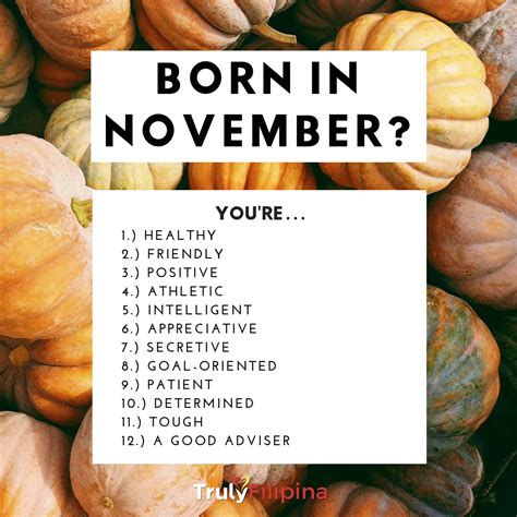 November Facts | November baby, Birth month meanings, November born