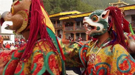 Bhutan's magical mask dances - BBC News