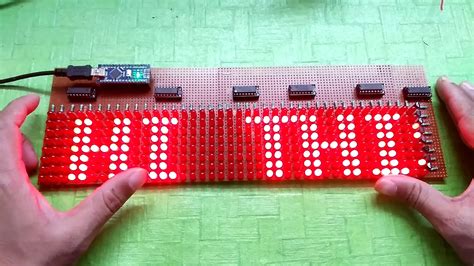 Arduino Tutorial by Manmohan Pal: HOW TO MAKE SCROLLING TEXT LED DISPLAY || 8 X 48 LED MATRIX ...