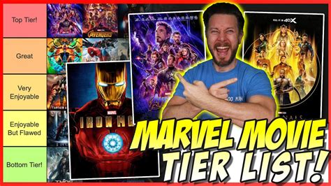 MCU Tier List! (Iron Man to Eternals) - YouTube