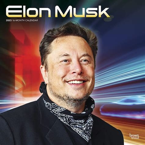 Amazon.com: Elon Musk | 2023 12 x 24 Inch Monthly Square Wall Calendar ...