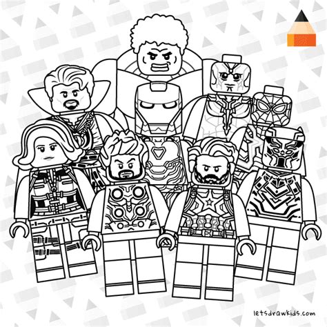 Lego Avengers Infinity War Coloring Sheets - coloringpages2019