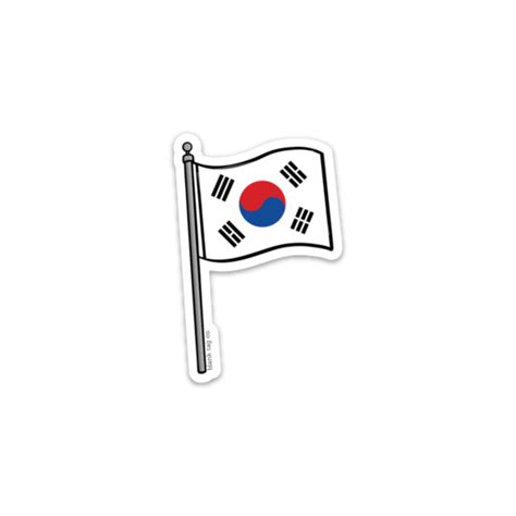 The South Korea Flag Sticker — blank tag co.