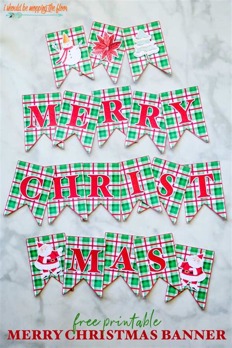 Merry Christmas Printable Banner - Printable Word Searches