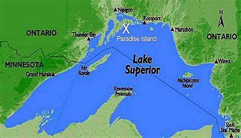 St. Ignace Island retreat-'Nirivia', -Lake Superior location map-This island on northern edge of ...