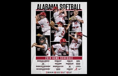 2019 Alabama Softball Season Graphics :: Behance