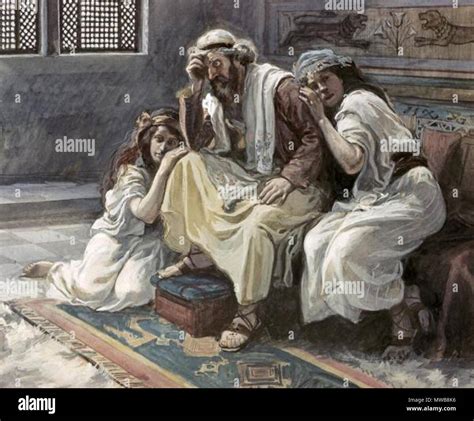 . David Mourns His Son Amnon . James J. Tissot, 'David Mourns His Son Amnon' (1896-1902 ...