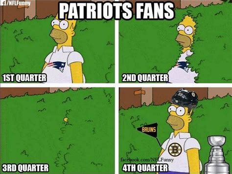 Patriot Fans… | Patriots fans, Funny sports memes, Simpsons funny