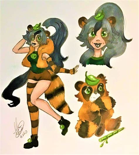 Tanuki Leaf revisited by JeansLily on DeviantArt