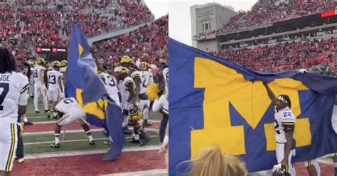 Michigan Wolverines Disrespect Ohio State, Plant Flag At Midfield