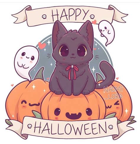 Pin by Liz on Kitty cats | Cute halloween drawings, Halloween drawings ...