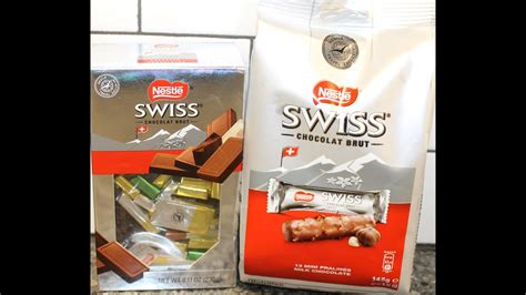 Nestle Swiss Chocolates: Hazelnut, Praline, Milk, White & Dark Chocolate Review - YouTube