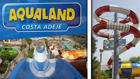 Aqualand Costa Adeje - All Big Water Slides Compilation (Onride) - YouTube