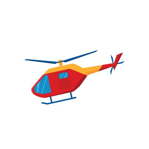 Helicopter. Rescue service. Vector cartoon illustration 7579296 Vector ...