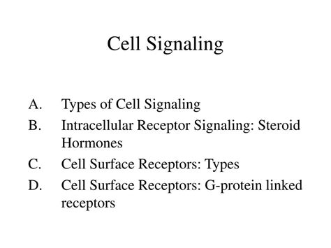 PPT - Cell Signaling PowerPoint Presentation, free download - ID:1202505