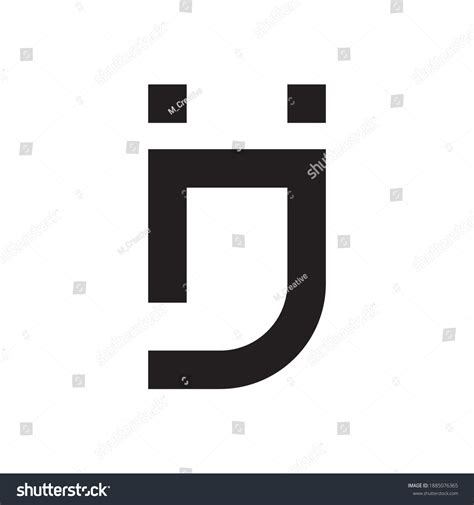 Ij Initial Letter Vector Logo Stock Vector (Royalty Free) 1885076365 | Shutterstock