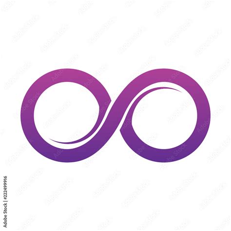 Purple Infinity symbol icons vector illustration. Unlimited, limitless symbol, sign. Infinity ...