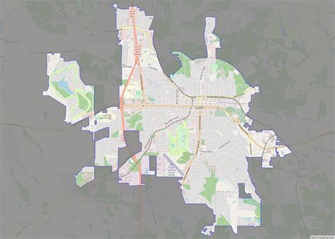 Map of Griffin city, Georgia - Thong Thai Real