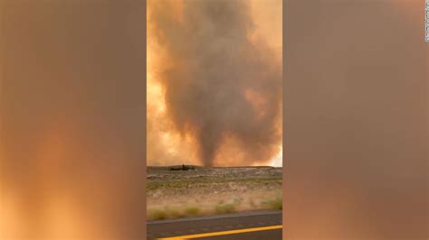 A rare fire tornado spotted near a blaze in California - CNN