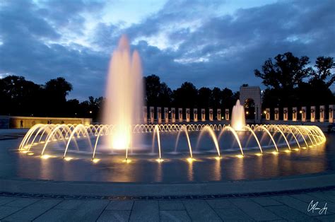 World War II Memorial Fountain Photograph by Colleen Joy - Pixels