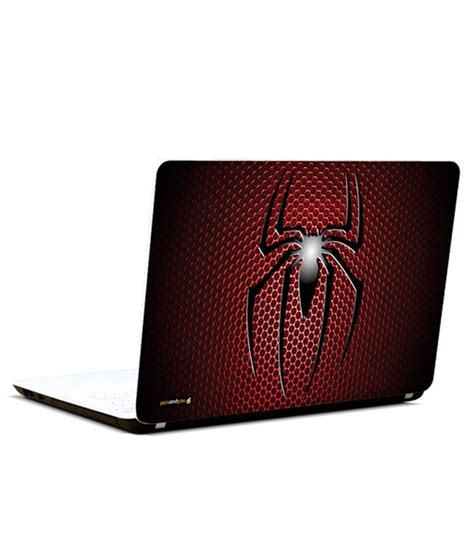 Pics And You Spiderman Texture Logo Laptop Skin - Multicolour - Buy Pics And You Spiderman ...